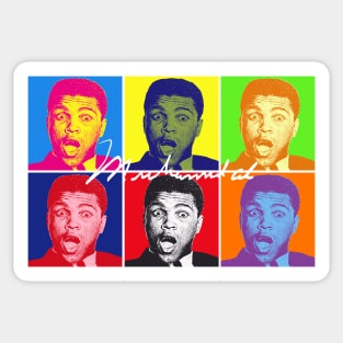 Muhammad Ali Pop Art Sticker